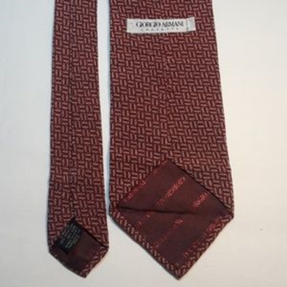GIORGIO ARMANI Cravatte men's silk tie. - Picture 6 of 8